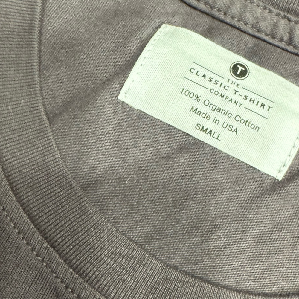 Classic T-shirt company, Dark Gray Women's Top made in USA 🇺🇸 organic cotton! - Picture 8 of 16